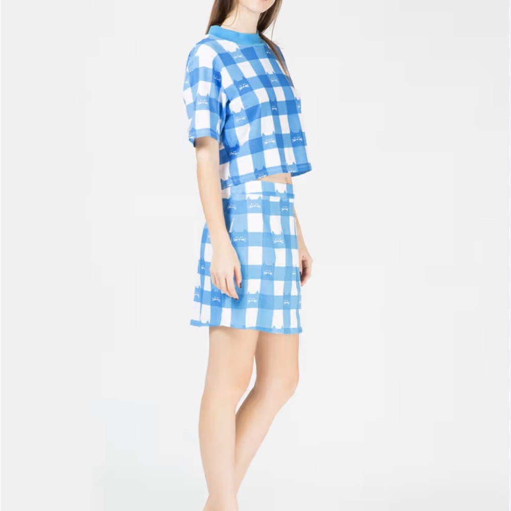 Lazy oaf cat sets (shirt+skirt)
